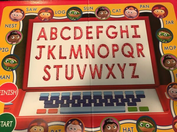 ABC Letter Game from University Games - gameboard