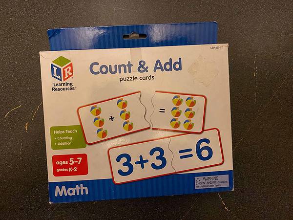 Count & Add Puzzle Cards