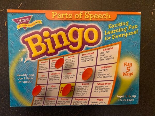 Parts of Speech Bingo