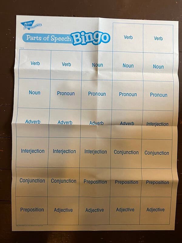 Parts of Speech Bingo - Image 8