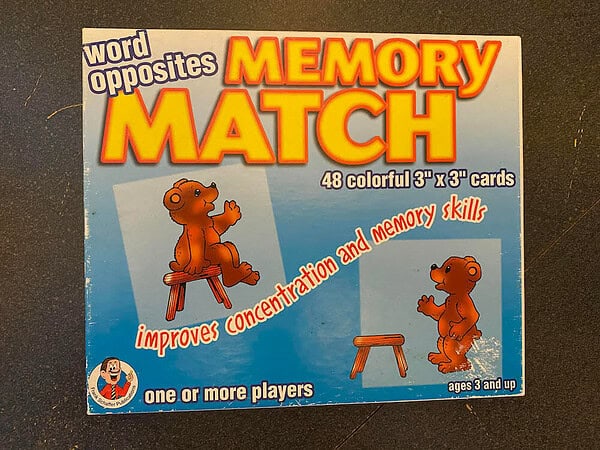 Word Opposites Memory Match