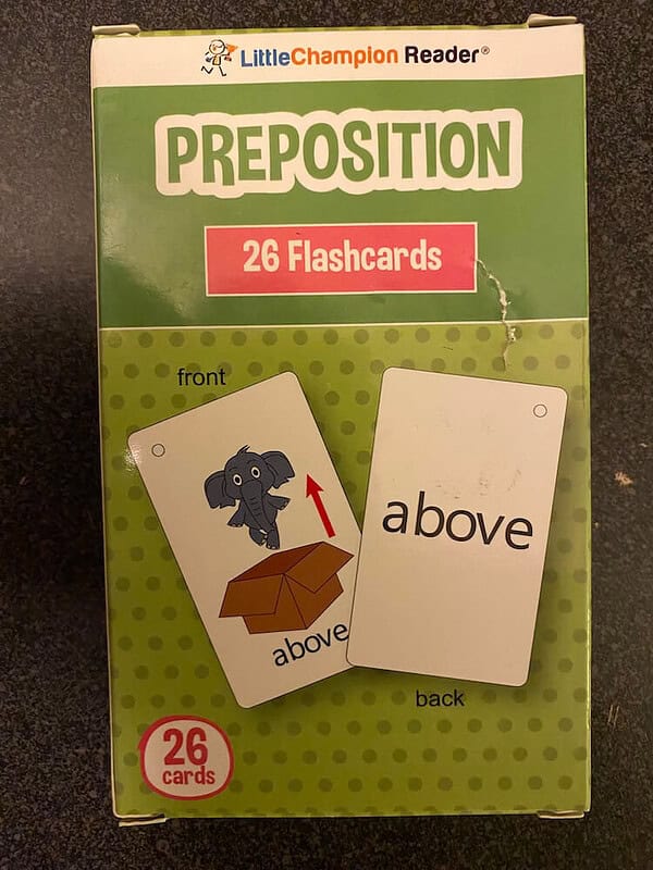Preposition Flashcards