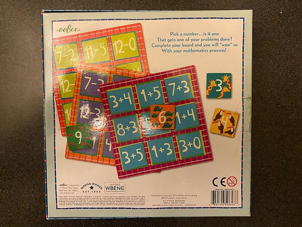 eeBoo Simple Math Bingo - Image 2