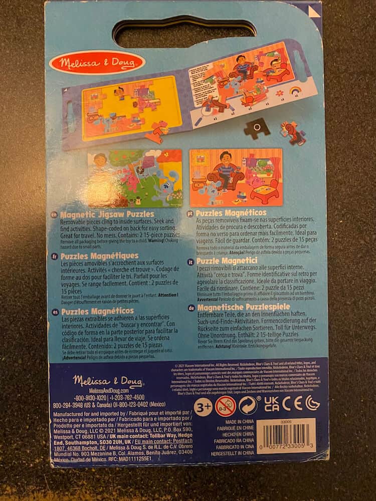 Blue's Clues Magnetic Jigsaw Puzzle - Image 2