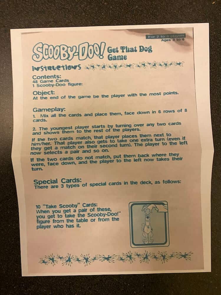 Scooby Doo! Get That Dog Game - incomplete - Image 6